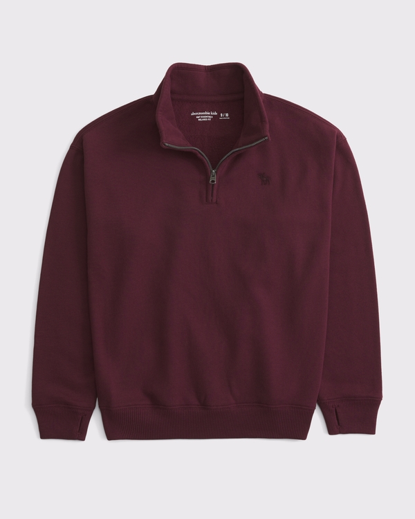 essential icon quarter-zip sweatshirt