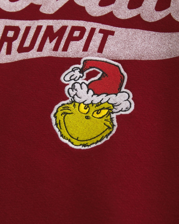 grinch graphic popover hoodie, Rich Ruby view 2