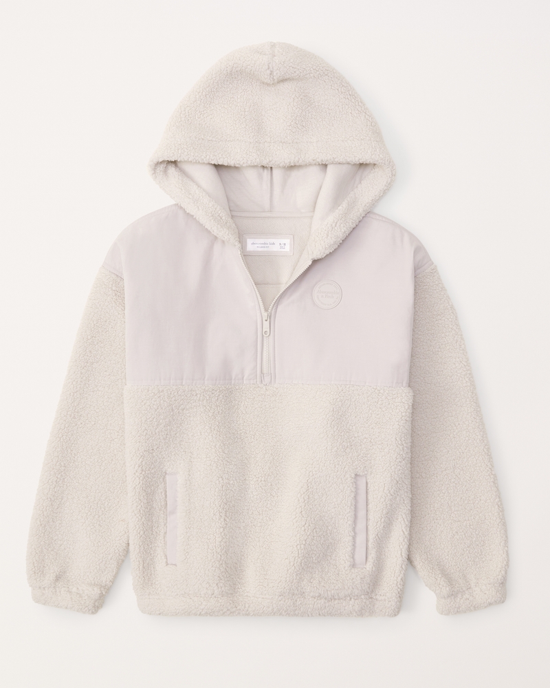 Abercrombie half zip clearance sherpa