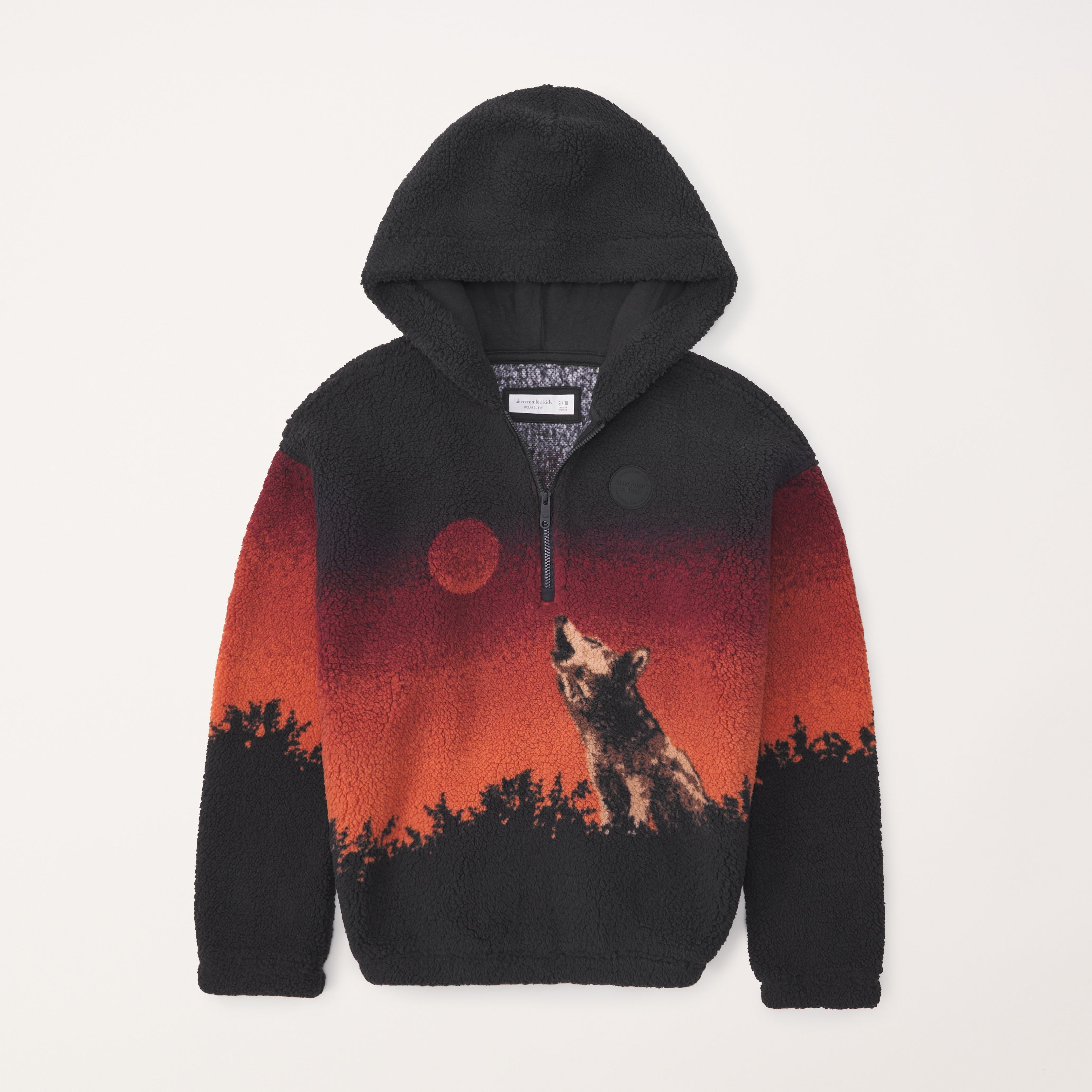 scenic sherpa half-zip hoodie