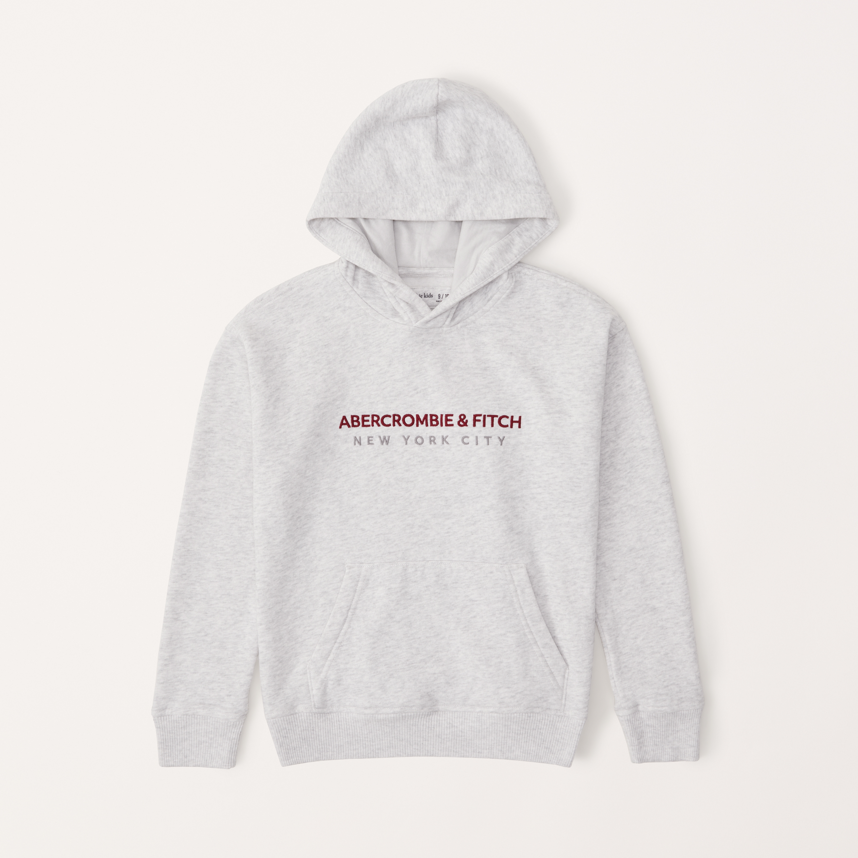 boys embroidered logo popover hoodie boys Abercrombie