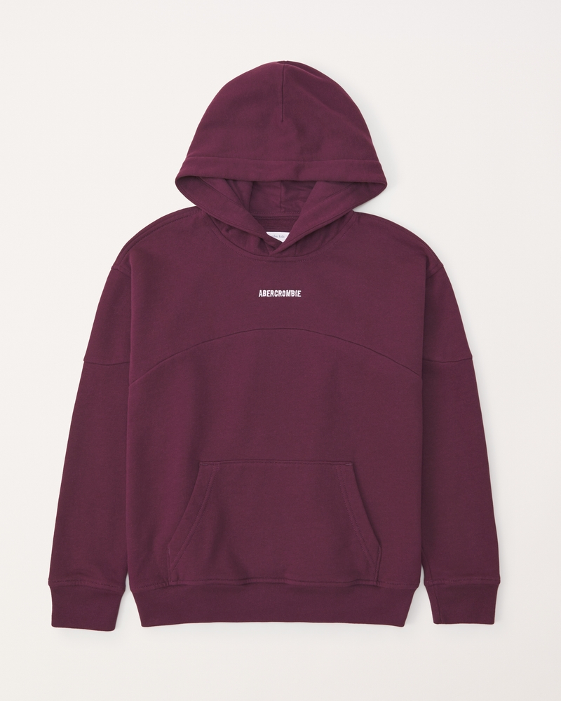 essential logo popover hoodie