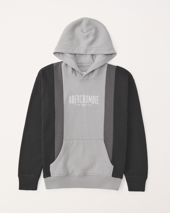 Abercrombie logo tape hoodie store