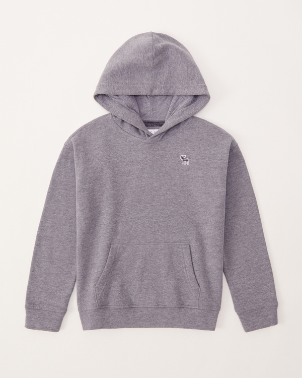 Boys NFL Graphic Popover Hoodie in Light Grey | Size 7/8 | Abercrombie Kids