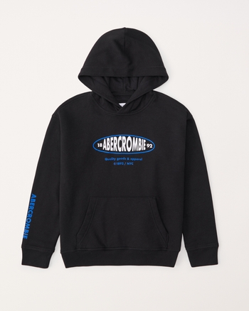 Abercrombie and fitch black hoodie new arrivals