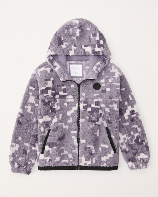 boys sherpa full-zip hoodie | boys sale | Abercrombie.com