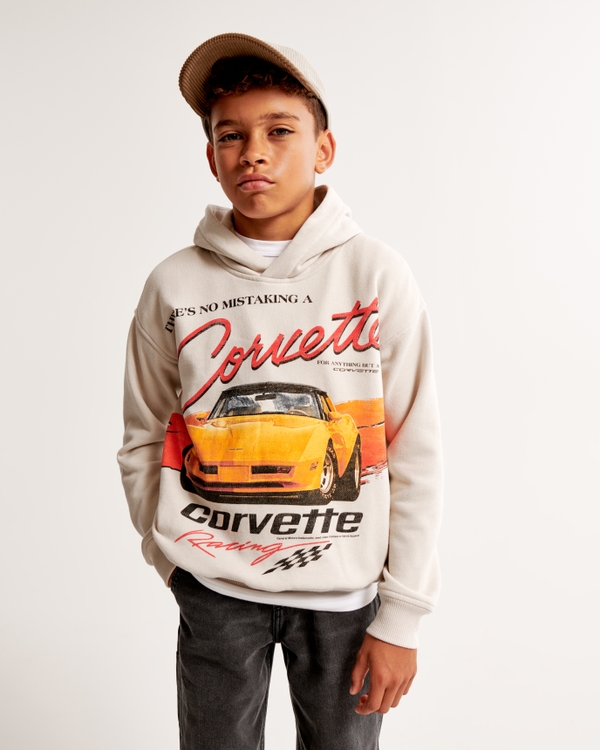 corvette graphic popover hoodie