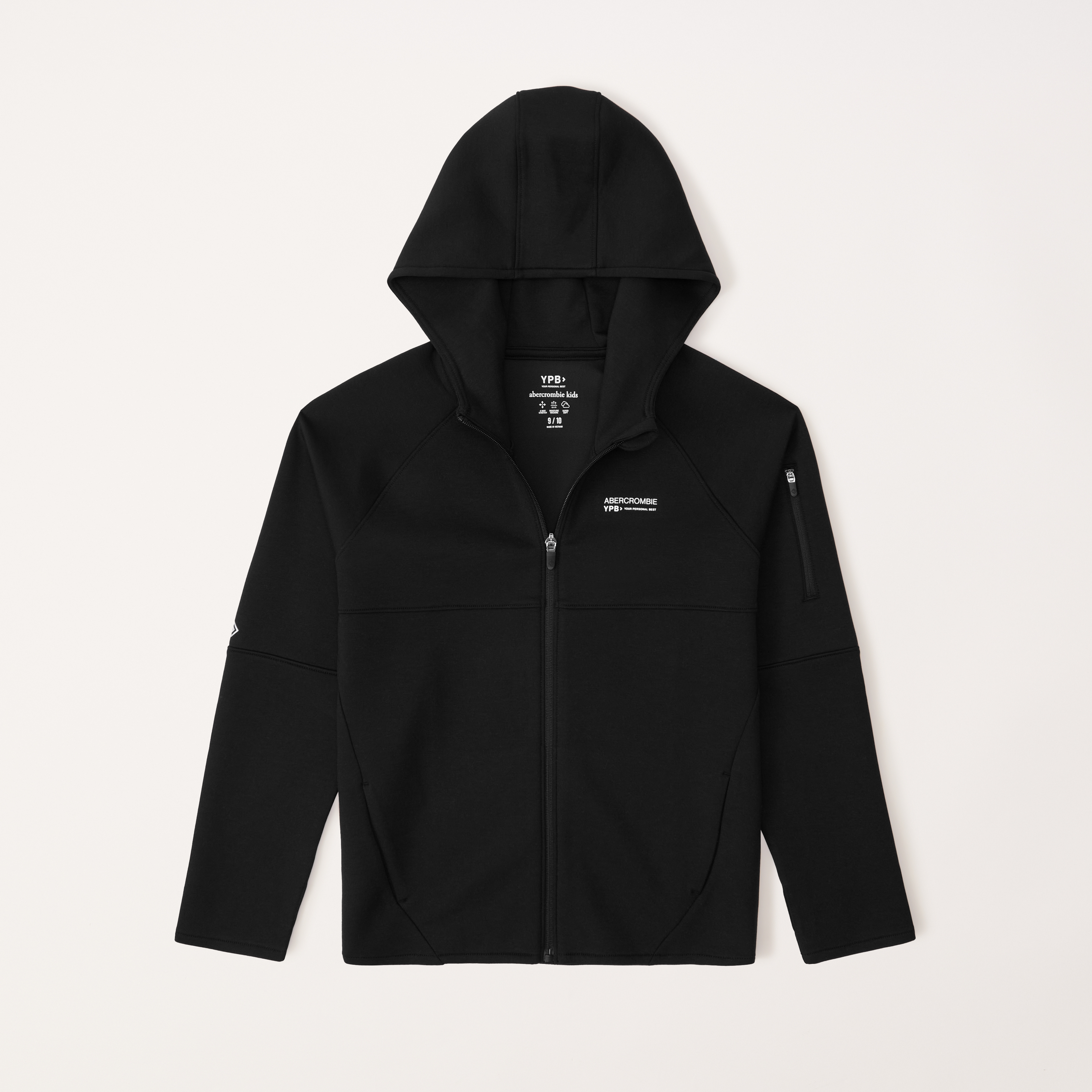 boys ypb neoknit active logo full-zip hoodie | boys tops 