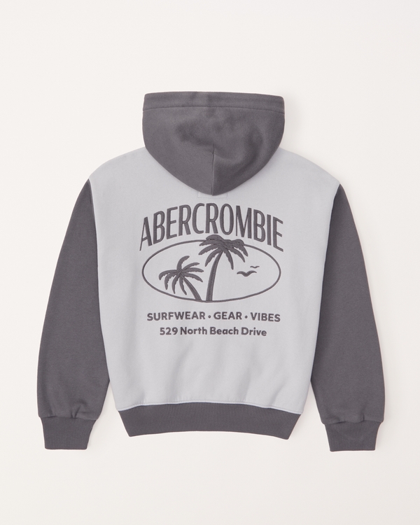 Abercrombie Kids - cozy lined icon full-zip hoodie Sale - Metziahs