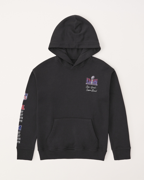 nfl graphic popover hoodie, Dark Gray - Nfl view 2