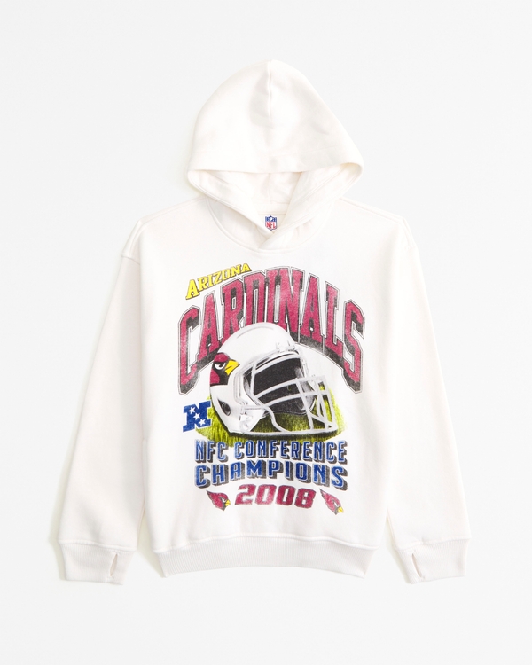 arizona cardinals graphic popover hoodie, Cream - Cardinals view 1
