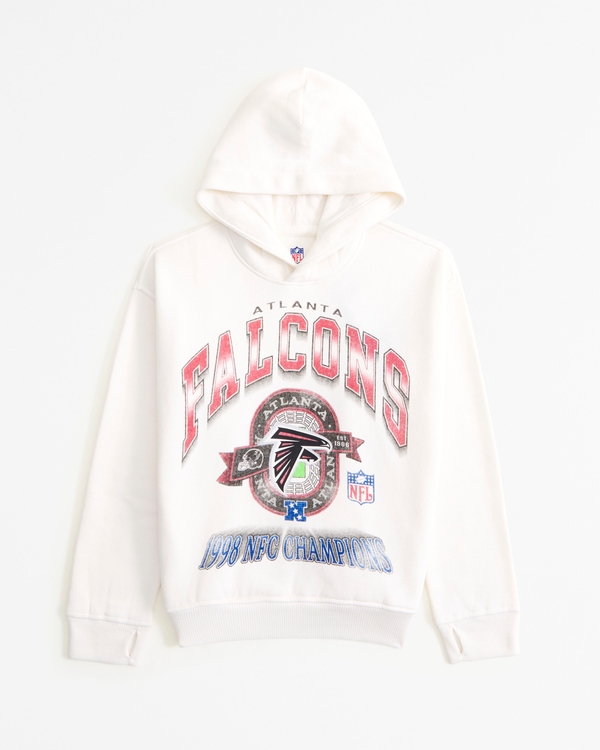 atlanta falcons graphic popover hoodie, Cream view 1