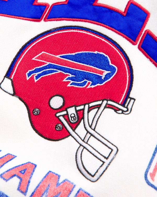 buffalo bills graphic popover hoodie, Cream - Bills view 2
