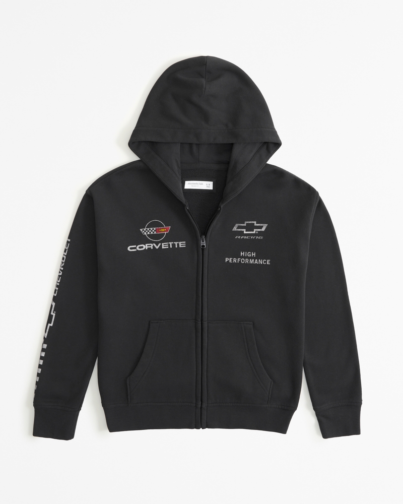 boys corvette graphic full-zip hoodie