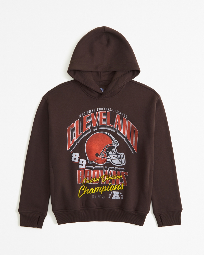 coleccion nfl sudadera con capucha sin cierres con estampa de cleveland browns coleccion nfl Abercrombie