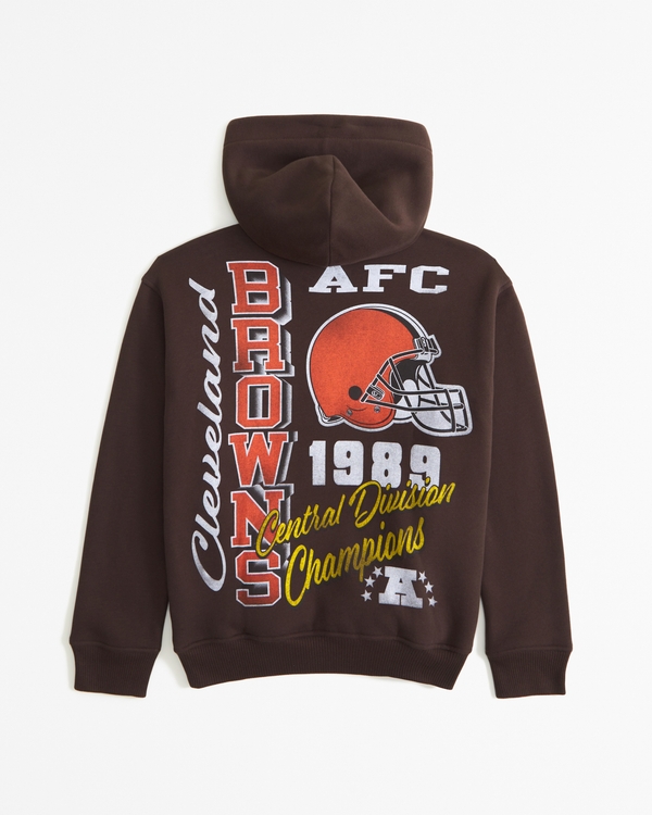 cleveland browns graphic popover hoodie, Brown - Browns view 2