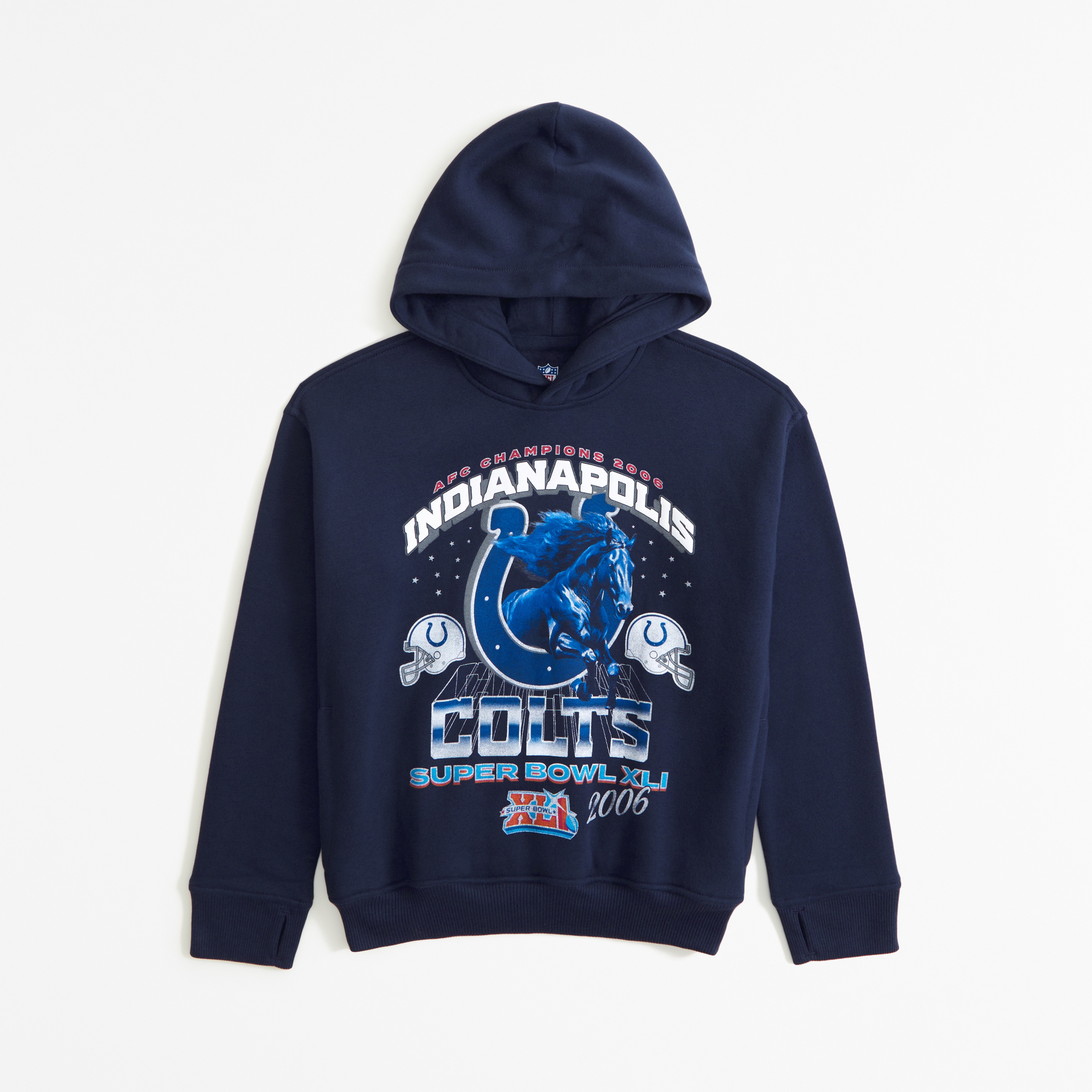 Abercrombie & Fitch Kids' Indianapolis Colts Graphic Popover Hoodie