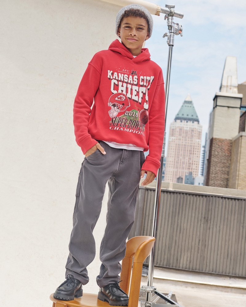 kansas city chiefs graphic popover hoodie