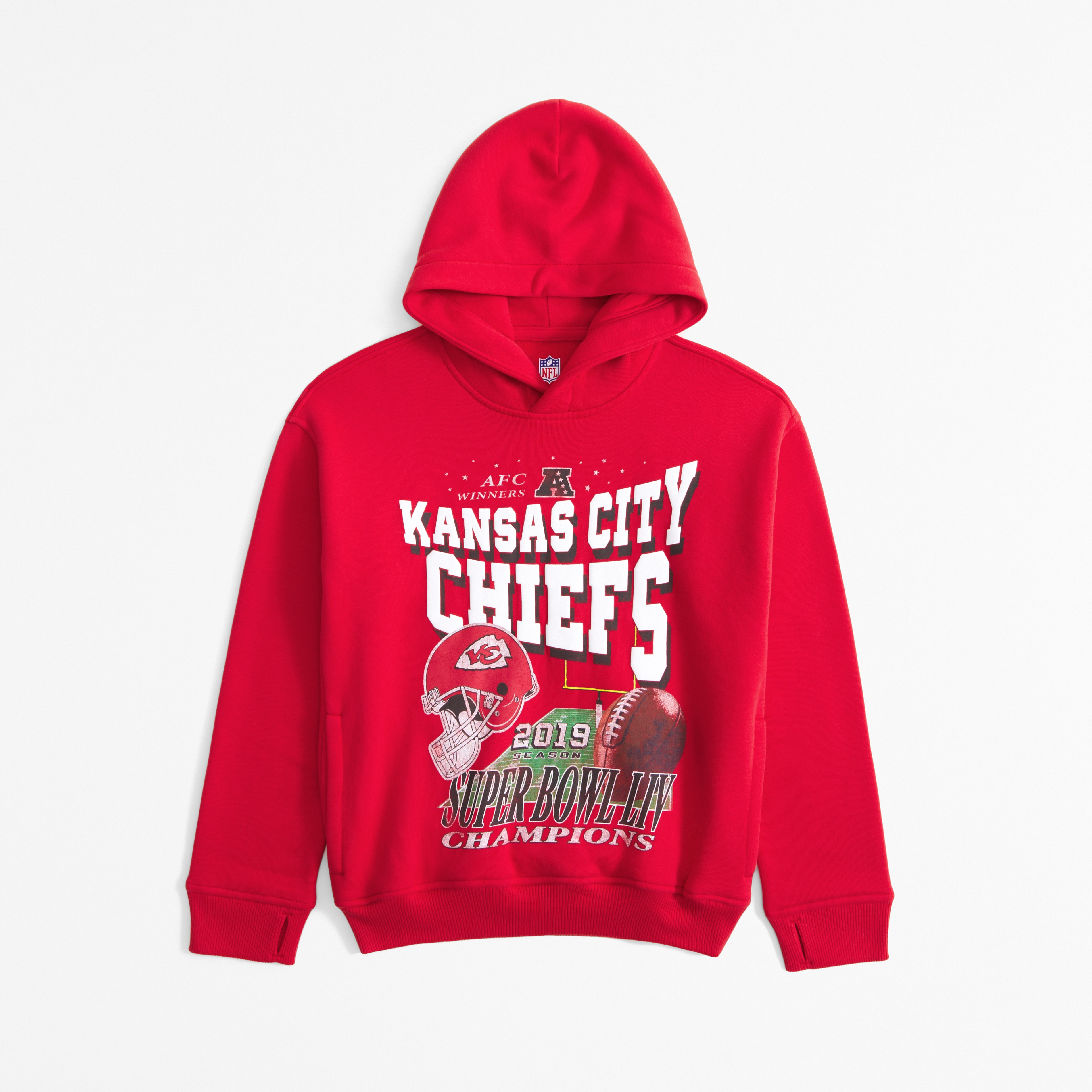 Abercrombie & Fitch Kids' Kansas City Chiefs Graphic Popover Hoodie