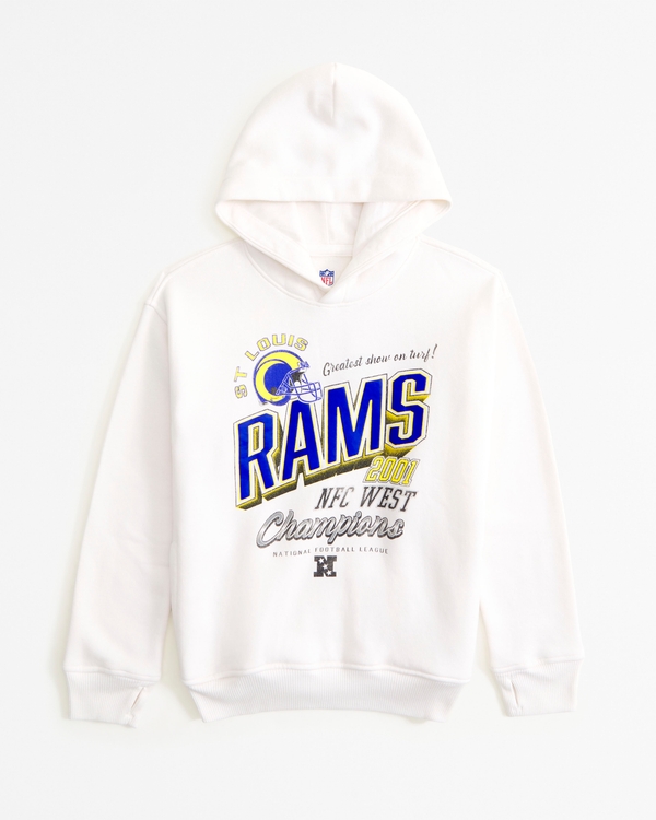 saint louis rams graphic popover hoodie, Cream - Rams view 1