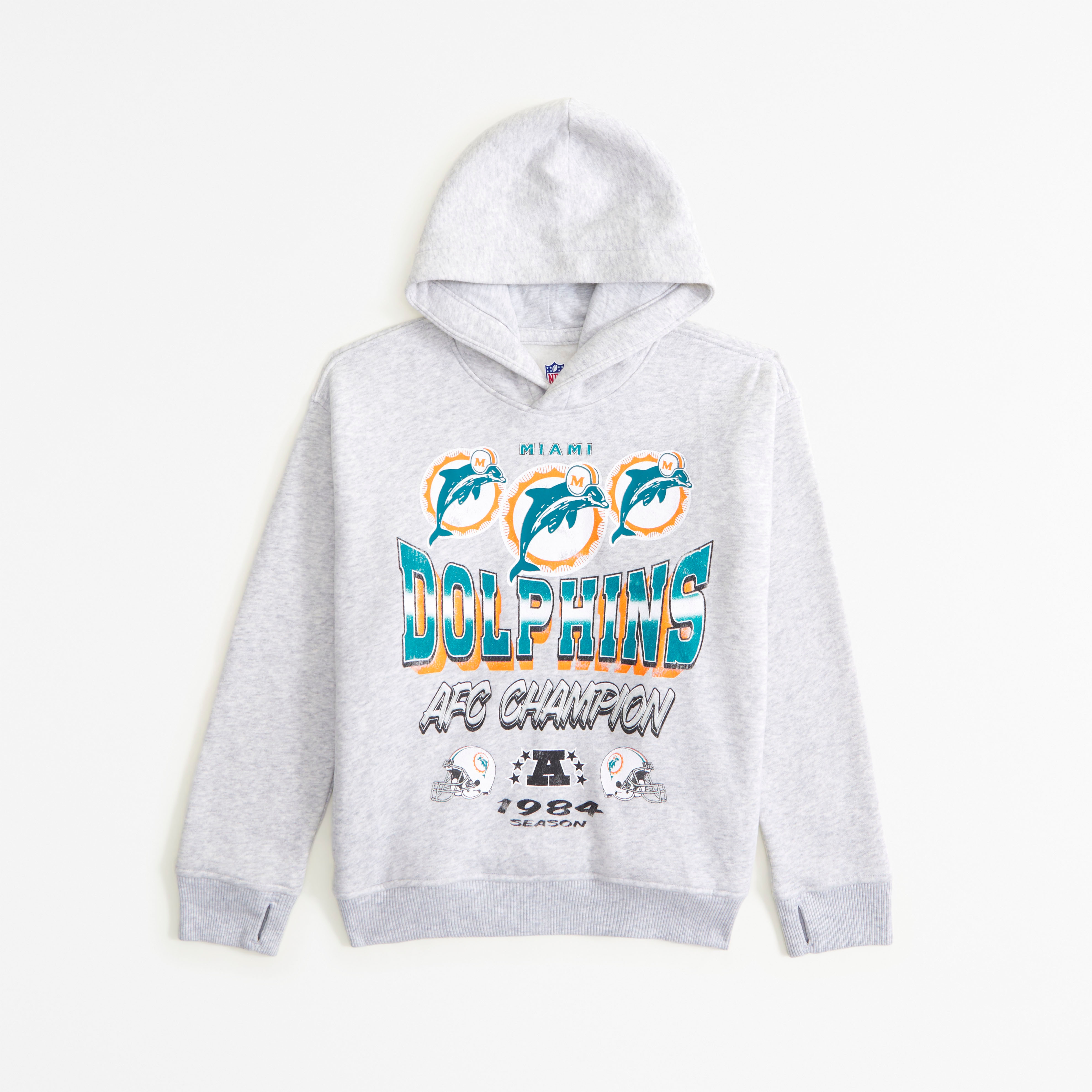 Abercrombie & Fitch Kids' Miami Dolphins Graphic Popover Hoodie