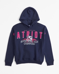 new england patriots graphic popover hoodie