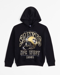 new orleans saints graphic popover hoodie