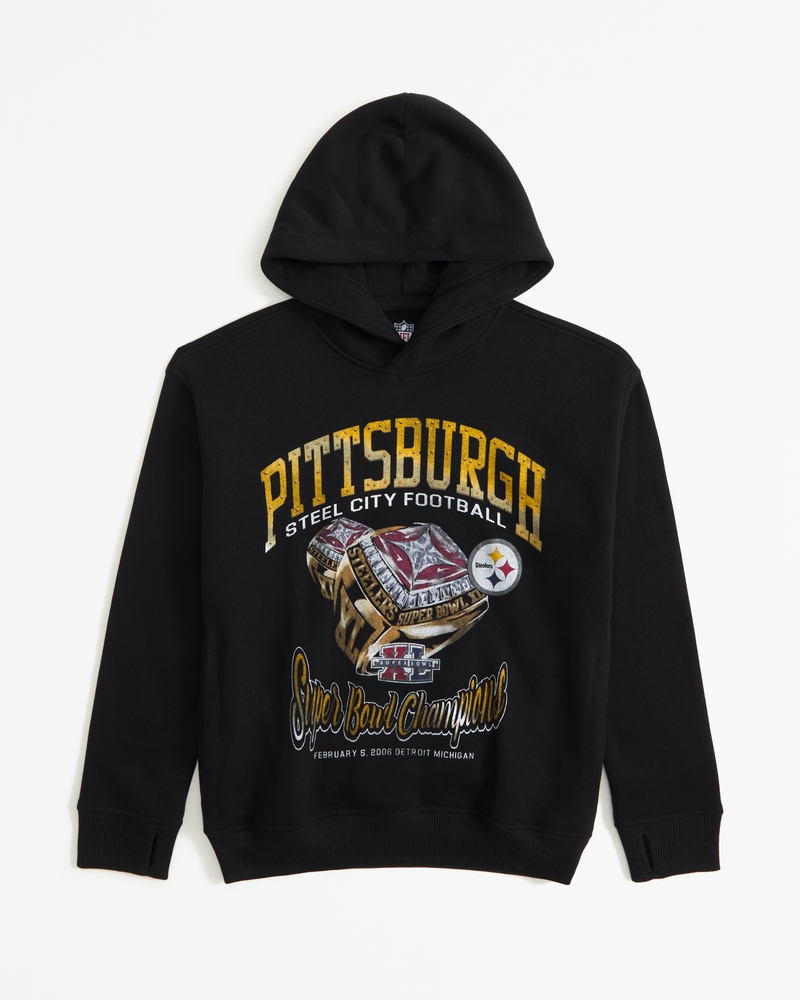 boys pittsburgh steelers graphic popover hoodie boys tops Abercrombie