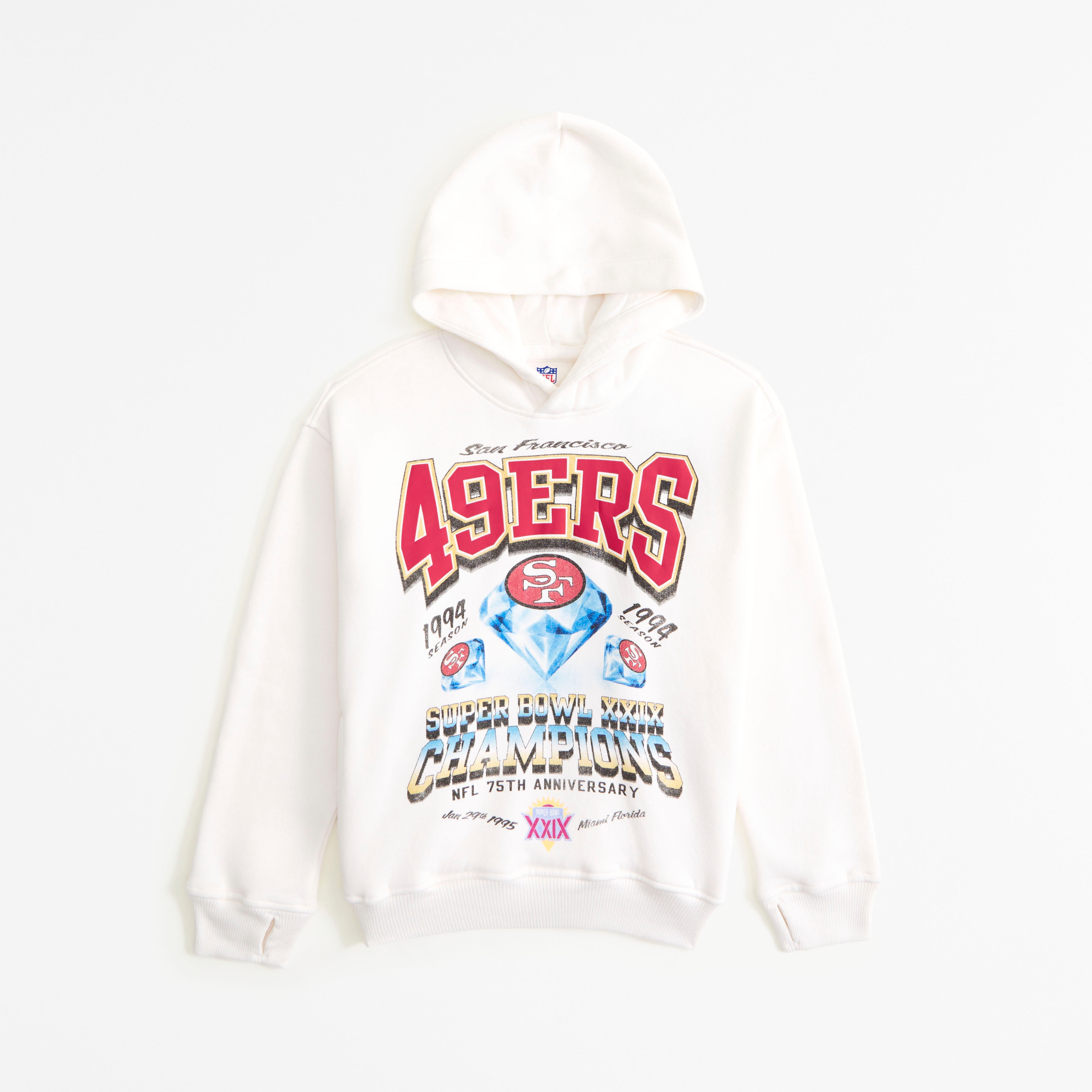 Abercrombie & Fitch Kids' San Francisco 49ers Graphic Popover Hoodie
