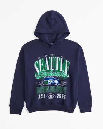 seattle seahawks graphic popover hoodie
