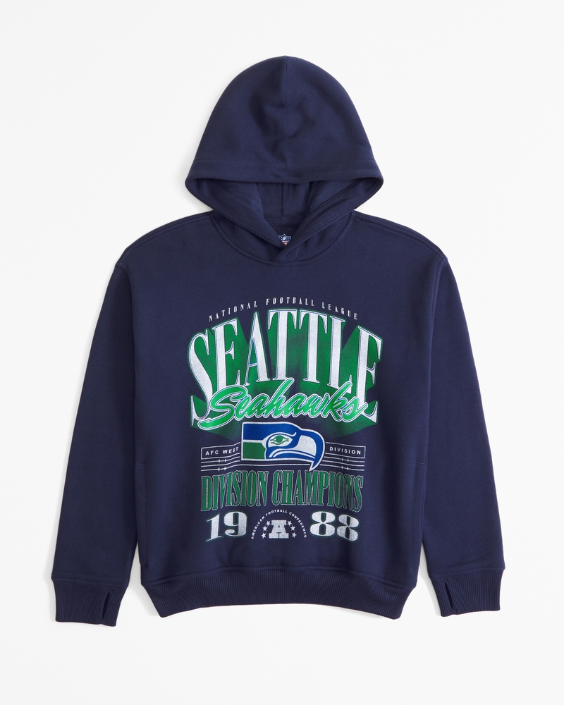 boys seattle seahawks graphic popover hoodie boys tops Abercrombie