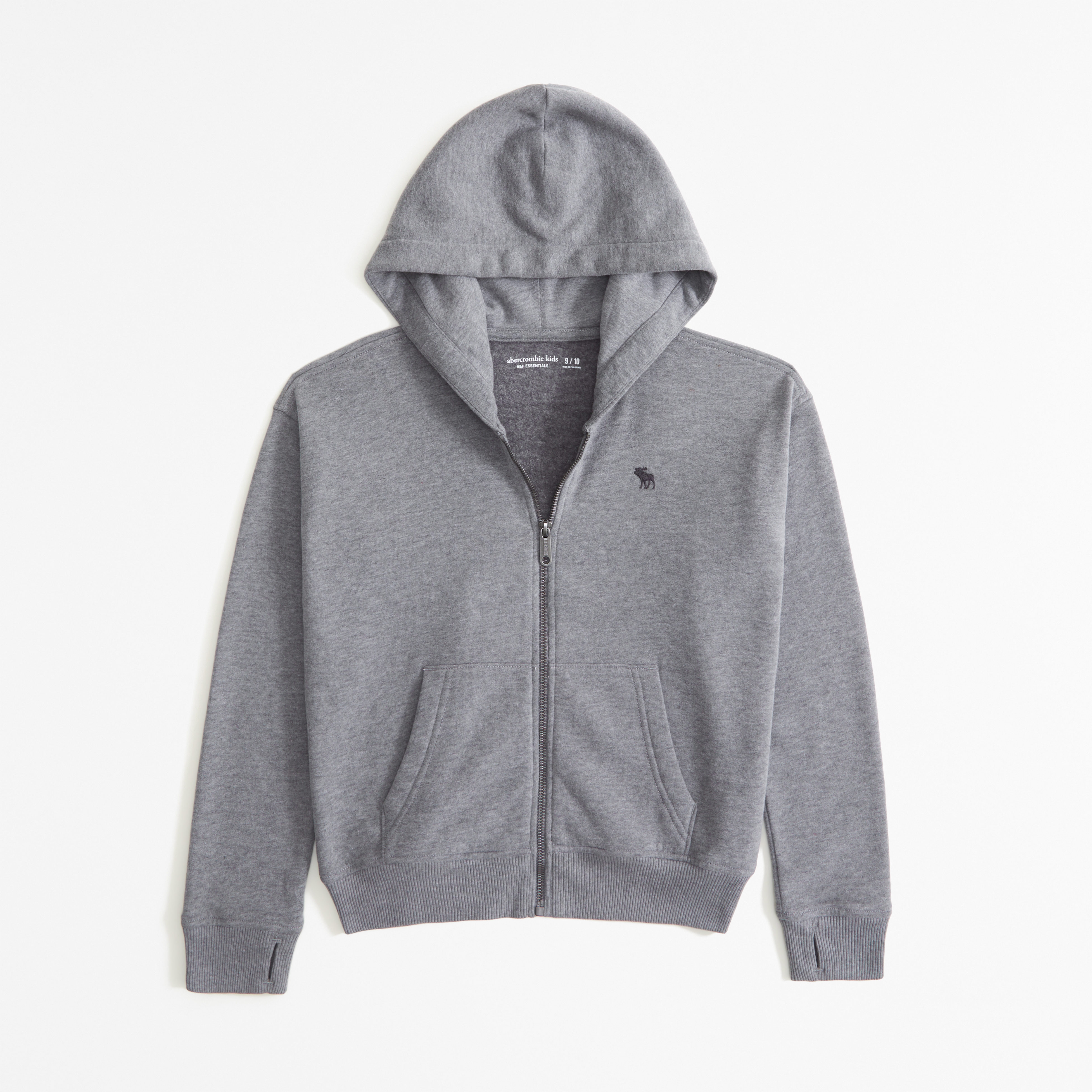 boys essential icon full zip hoodie boys tops Abercrombie