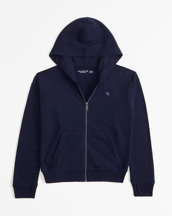 boys essential icon full zip hoodie boys tops Abercrombie