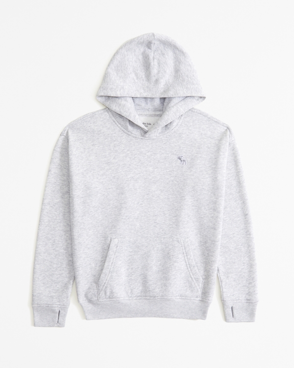 essential icon hoodie, Light Grey