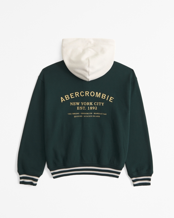 hooded bomber jacket