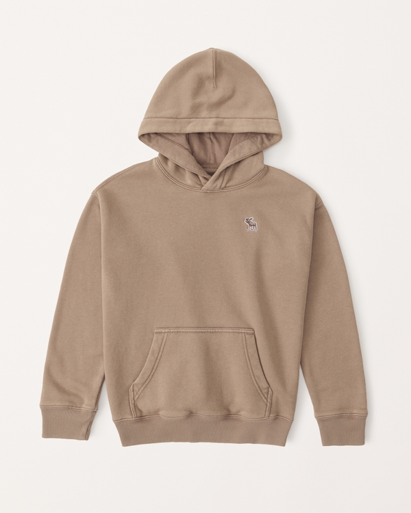 essential icon hoodie, Brown