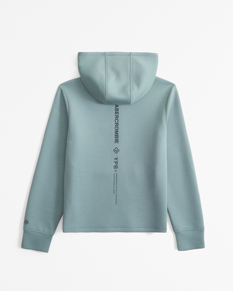 ypb neoknit active logo full-zip hoodie