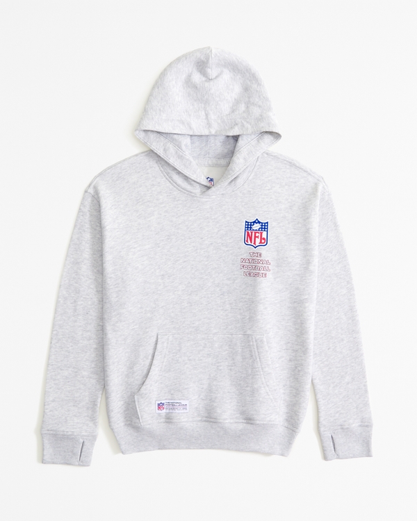 nfl graphic popover hoodie, Light Grey - Nfl view 2