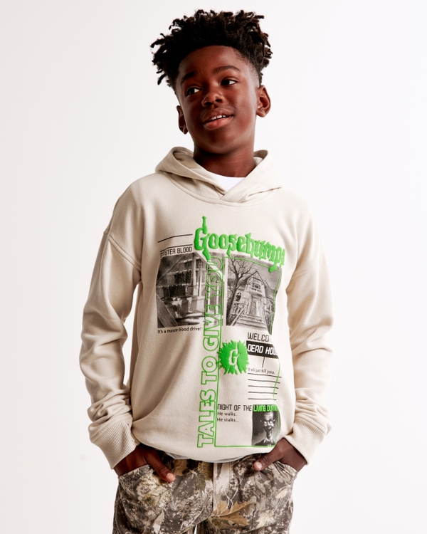 goosebumps graphic popover hoodie