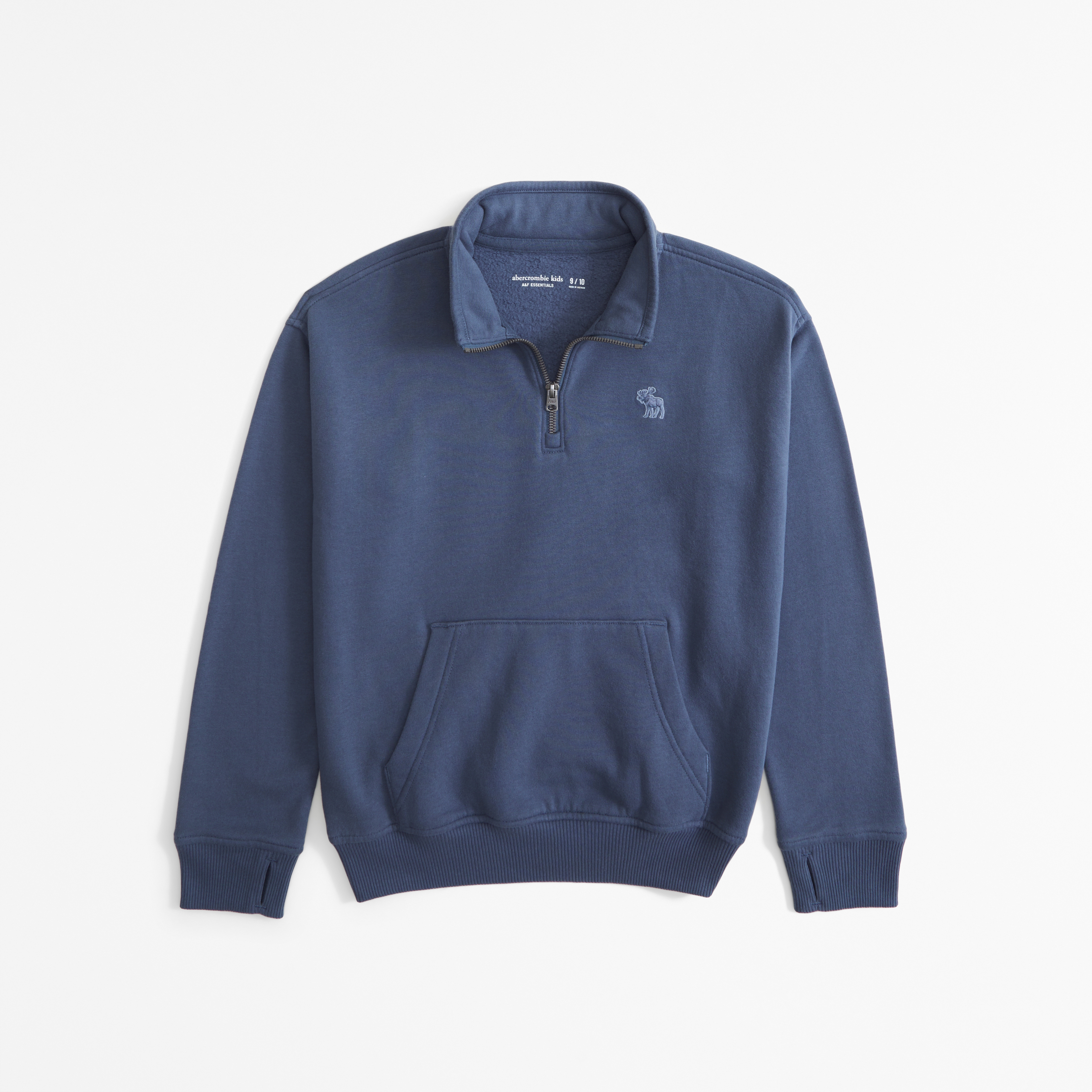 boys essential icon quarter zip sweatshirt boys tops Abercrombie
