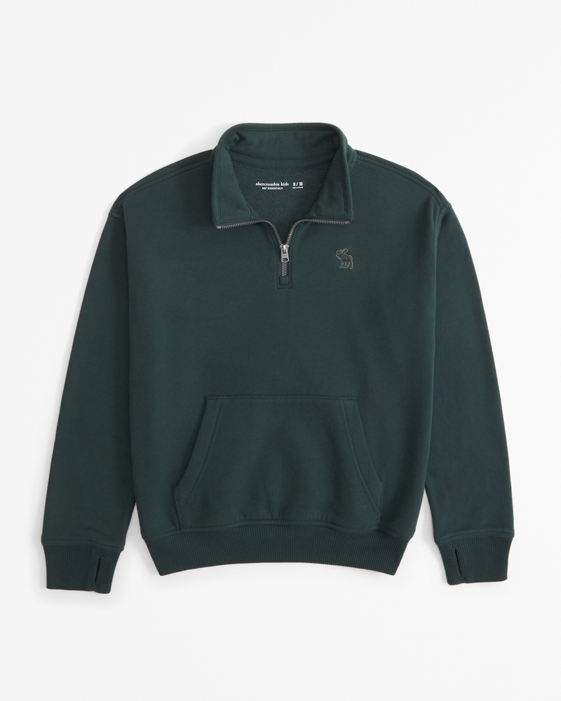 essential icon quarter-zip sweatshirt