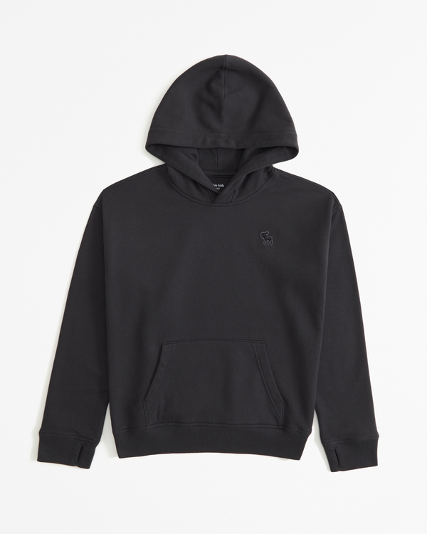 essential icon hoodie, Dark Grey