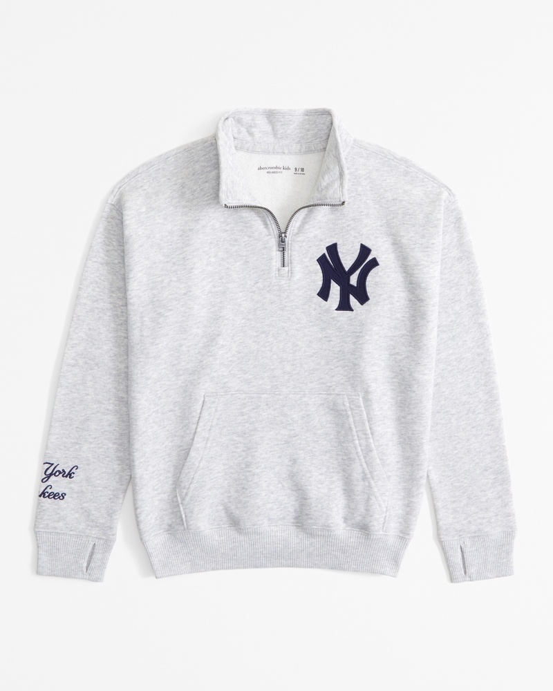 new york yankees quarter zip sweatshirt