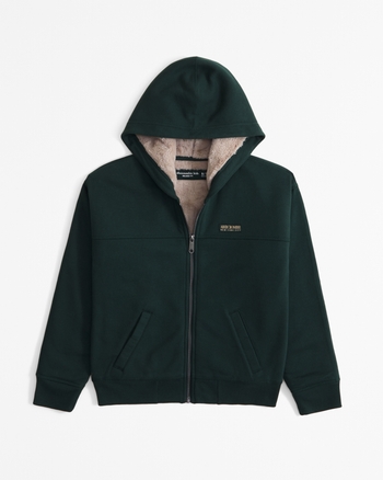 Kids fur lined hoodie cheap