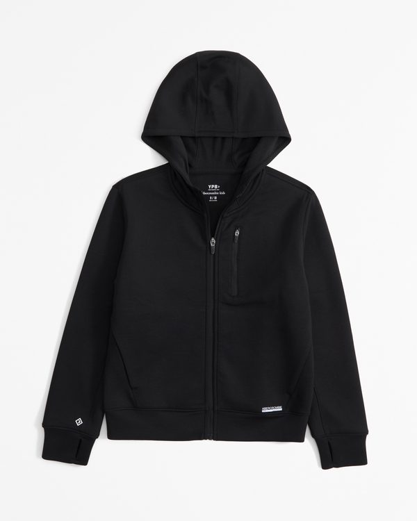 ypb neoknit cozy-lined full-zip hoodie, Black