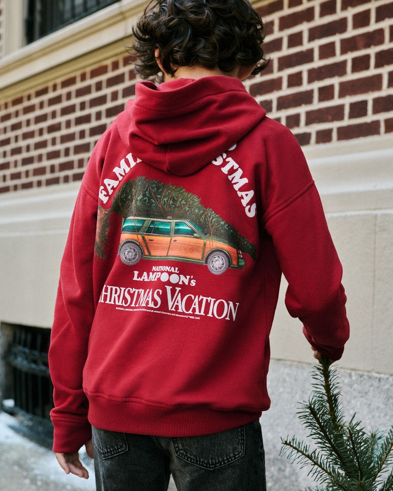 national lampoon's christmas vacation graphic popover hoodie