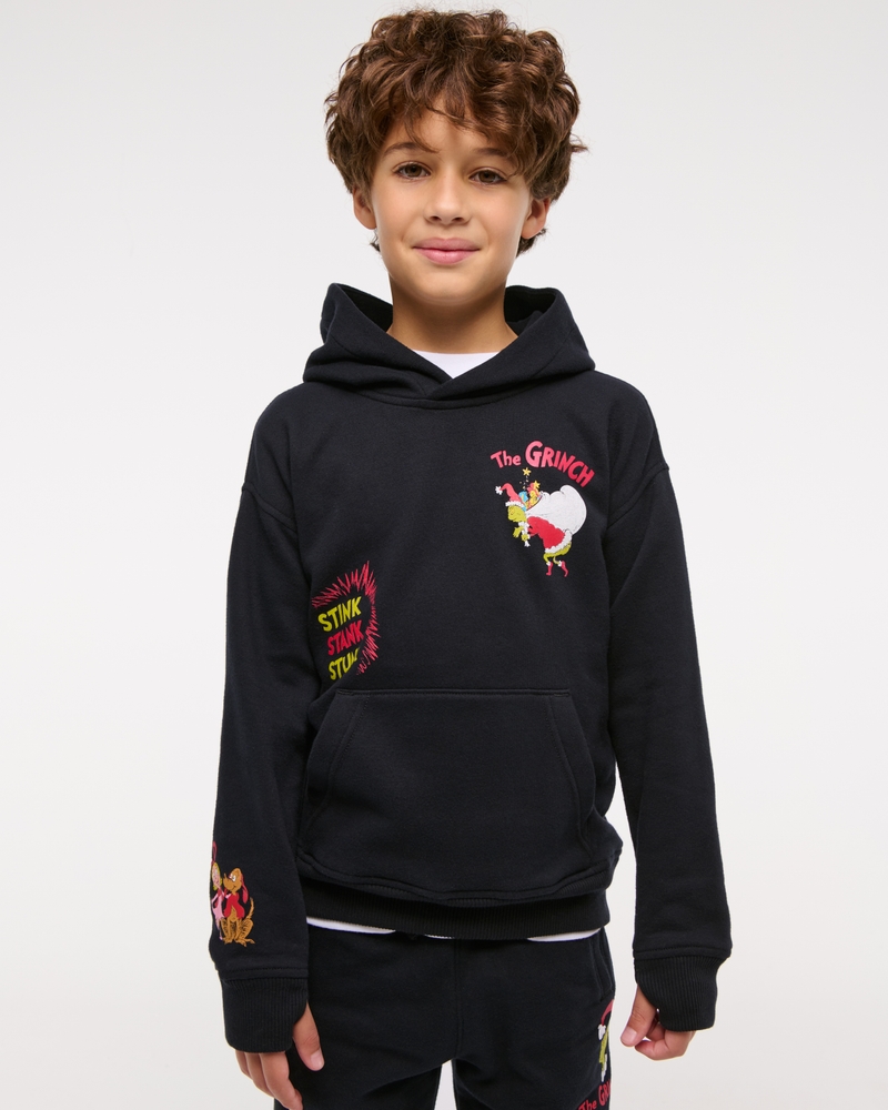 the grinch graphic popover hoodie
