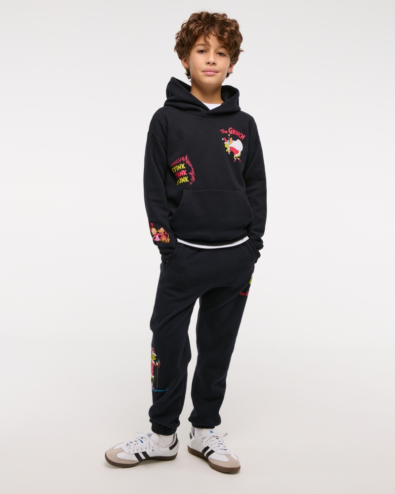 the grinch graphic popover hoodie