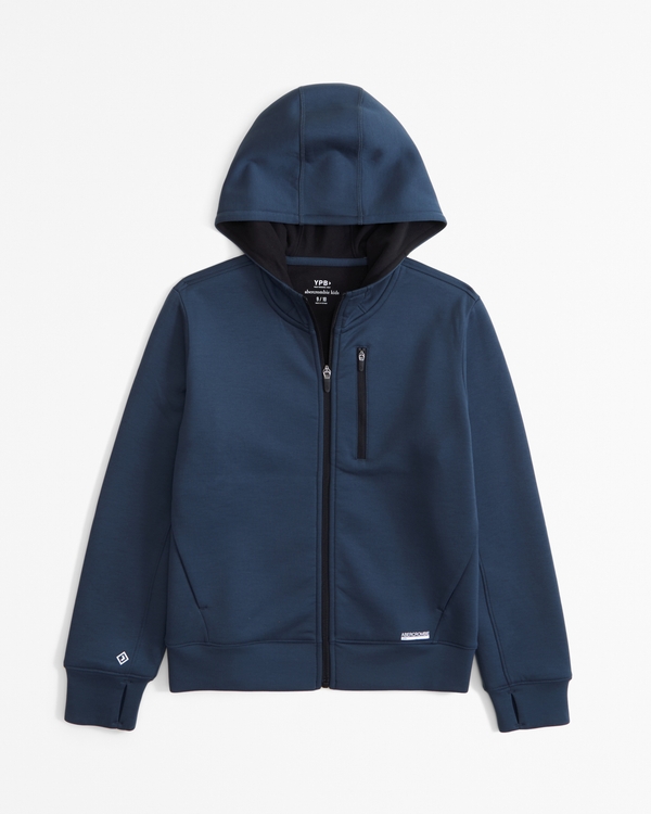 ypb neoknit cozy-lined full-zip hoodie, Midnight Navy