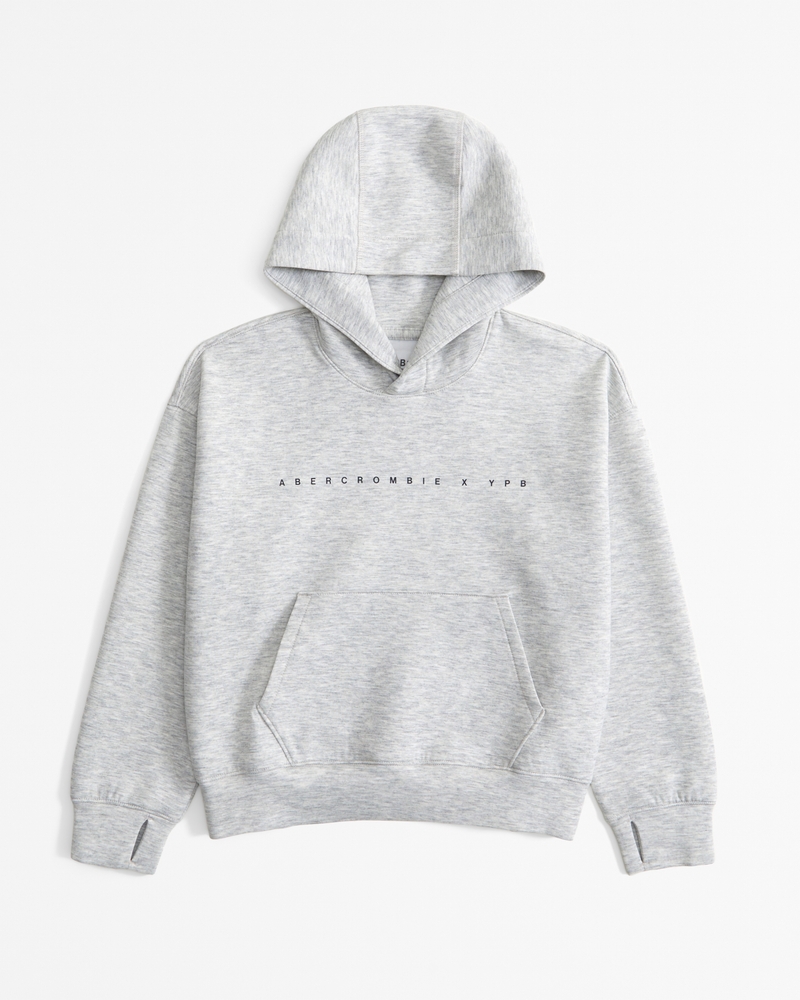 ypb neoknit active logo popover hoodie